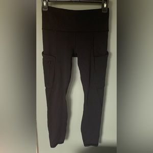 Athleta Black Up for Anything Leggings size XS Petite EUC